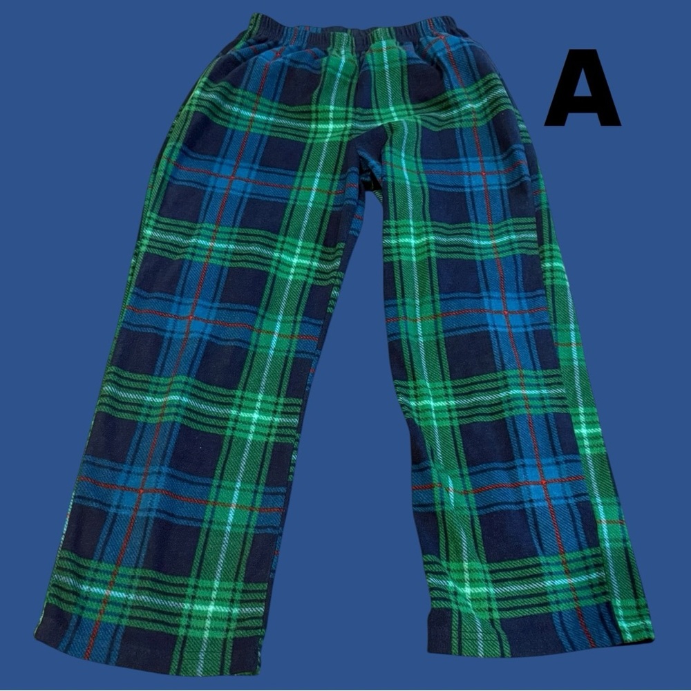 Wondershop Kids Plaid Pajama Bottoms - Green and Blue